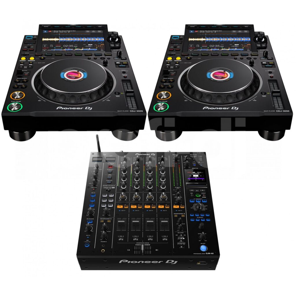 Mikser Pioneer A9 + 2 X Pioneer CDJ 3000